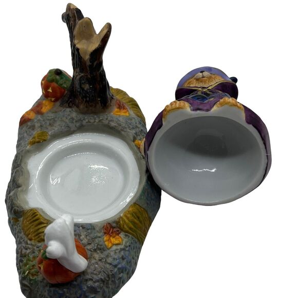 PartyLite Abracadandle Snuffer & Base P7344 Halloween Cat Pumpkin Ghost Decor - Picture 11 of 16